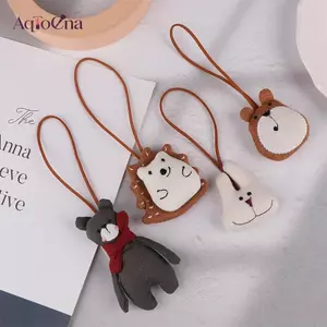 AqToCna Động Vật Dễ Thương Mặt Dây Chuyền Handmade Móc Chìa Khóa Túi Trang Trí Quyến Rũ Voi Thỏ Dây Đồ Chơi AqToCna