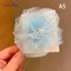 AqToCna Lưới Hoa Trẻ Em Kẹp Tóc Ngọt Ngào Và Dễ Thương Phong Cách Công Chúa Bên Kẹp Mũ Đội Đầu Bé Gái Bé Dubill Mũ Đội Đầu AqToCna