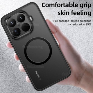 Dành Cho Xiaomi17T Pro Vỏ Cho Xiaomi 17T Pro 17TPro 1 7 17 T Pro Xiaomi17TPro Ốp Lưng TPU Trong Suốt Vỏ Điện Thoại Acrylic Từ Tính Với Áo Giáp Sạc Không Dây Ốp Lưng Chống Sốc