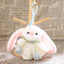 < Pluscloth > Móc khóa sang trọng hình chú thỏ lông tơ dễ thương có hoa Tulip – Túi thỏ nhỏ mềm mại Mặt dây chuyền ba lô quyến rũ Vòng chìa khóa nhồi bông đáng yêu Quà tặng cho bé gái Đông Nam Á Thỏ dễ thương Nhồi bông