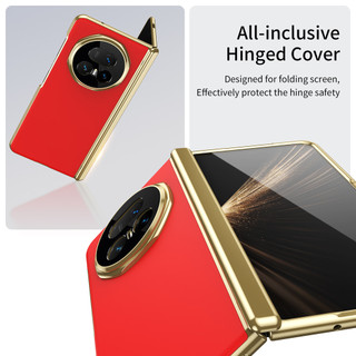 Ốp điện thoại chống vân tay AG Matte cho Honor Magic V5 Full Bản lề Bảo vệ ống kính Vỏ chống sốc có màng kính phía trước