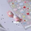 Miếng Dán Anh Đào Hello Kitty 3D Dễ Thương Cho Móng Tay, Bút, Cốc - Thiết Kế Hoạt Hình Có Nơ Và Trái Tim