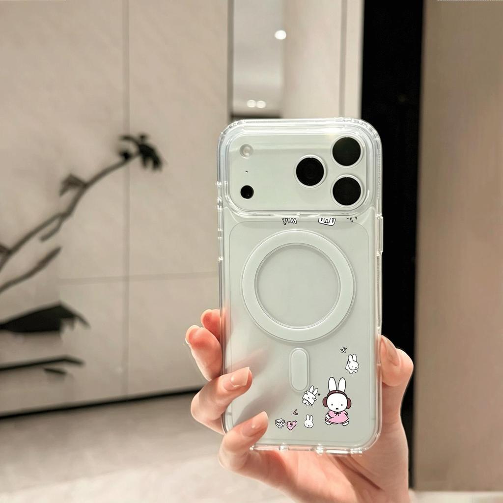 Hình ảnh thỏ Thích hợp iPhone 1714p15 trường hợp điện thoại 1311 mới 12 hút từ 11 thấm