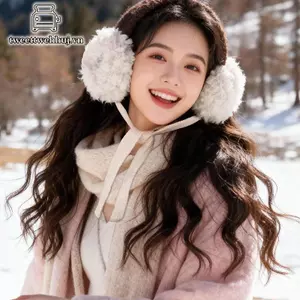 Nhíp Thời Trang Dễ Thương Cán Sang Trọng Bịt Tai Dành Cho Nữ Phong Cách Mùa Đông Mới Để Bảo Vệ Lạnh Ngoài Trời Bịt Tai Ấm Áp Thiện Có Dây Đeo VN