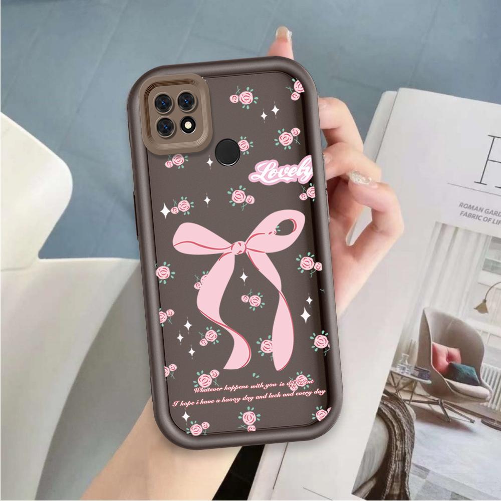Ốp Lưng Cho OPPO A15 A15S A35 Hoạt Hình Silicon Phụ Kiện Vỏ Điện Thoại Mềm TPU Bướm Nơ Ins Phong Cách Mắt Thiên Thần Chống Sốc Ốp Lưng