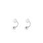 Tối Giản S925 Bạc Zircon Bông Tai Nữ Tất Cả Trận Đấu Vít Đơn Giản Bông Tai
