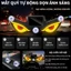 Xe chạy bằng năng lượng mặt trời Đèn Neon không dây Cool DEMOMON EYE Led Đèn xung quanh