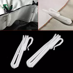 Springevenstar 10 Chiếc Rèm Treo Móc Nhẫn Cửa Sổ Nhựa Trắng Rèm Móc Cho Nhà Văn Phòng Rèm Phụ Kiện 7cm / 8.5cm Springevenstar