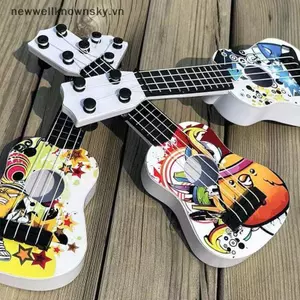 MỚI 1 4 Dây Mini Guitarra Quà Tặng Nhạc Cụ Giáo Dục Sớm Đồ Chơi Dành Cho Người Mới Bắt Đầu Trẻ Em Trẻ Em 21 Inch Ukulele SKY