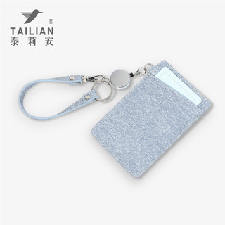Móc Khóa Thẻ Xe Buýt Ví Nữ Họa Tiết Denim Vải PU Nhân Viên Văn Phòng ID Tên Thẻ Lưu Trữ Ví