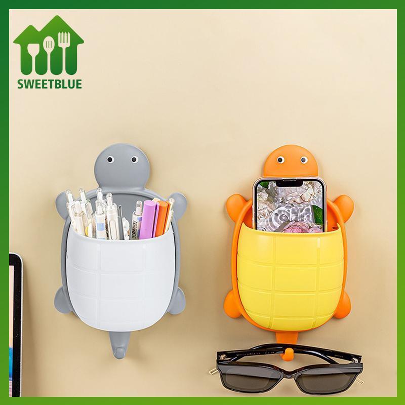 SWEET 1PC Giá đỡ bàn chải đánh răng dễ thương Giá đỡ kem đánh răng treo tường Hình con rùa Giá đỡ dao cạo nhà tổ chức Lưu trữ phòng tắm Màu xanh lá cây n