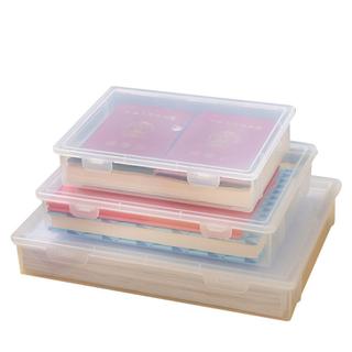 INENK Hộp đựng hồ sơ chứng chỉ, Hộp đựng tài liệu bằng nhựa, Hộp lưu trữ hình vuông có tổ chức