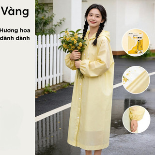 Áo Mưa Đơn EVA Tỏa Hương Thơm Chống Thấm Nước, Áo Mưa Gấp Gọn Bỏ Túi, Thoáng Khí Mang Đi Học, Du Lịch, Concert Tiện Lợi