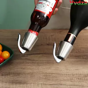 Nút chặn chai rượu VVDZA, Thép không gỉ có dấu silicon Nút chai rượu vang, Có thể tái sử dụng Giữ rượu vang tươi Bảo quản rượu sâm panh Nút chai rượu vang