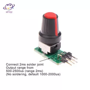 HFTOY 3-8V ESC Máy kiểm tra Servo Mini DIY Động cơ quạt không chổi than Thống đốc Đầu ra tín hiệu PWM cho các bộ phận mô hình máy bay RC ~