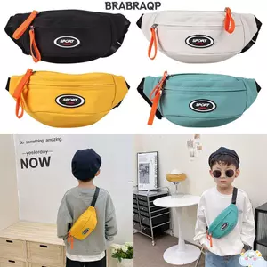 Túi đeo ngực trẻ em BRABRAA, Gói Fanny siêu nhẹ chống nước, Túi đeo vai chống mài mòn đa năng dung tích lớn