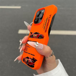 Anime Red Racing Thích Hợp Cho iPhone 13 17 ProMax Ốp Lưng Nửa Chính Phủ Silicon Mềm Chống Sốc XR 16 Pro Max 11 XS Max 15 Pro Max 12 Plus 7 Plus 13 Pro 17 Ốp Điện Thoại Mờ