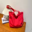 Túi vải Nylon màu trơn đơn giản Hàn Quốc dành cho nữ Dung tích lớn Túi Tote một vai thông thường Mua sắm Túi đi lại phù hợp