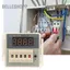 Belleshopp Bộ đếm điện tử Màn hình LCD kỹ thuật số 8 chân Rơle thời gian trễ 0-999900 (12VAC/DC)