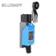 Belleshopp ME-8104 Công tắc hành trình giới hạn Cần gạt con lăn có thể điều chỉnh Micro 12 x 4 2,7cm Kích thước nhỏ và trọng lượng nhẹ DC 115V 0,4A Áp dụng cho điều khiển đột quỵ Hướng chuyển động hoặc