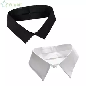 YUUKII Phụ Kiện Quần Áo Thời Trang Đen / Trắng Cotton Ve Áo Cổ Giả