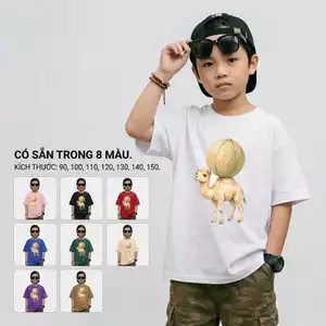 Áo thun bé trai in hình hoạt hình, Mềm mịn, Thời trang dễ phối, bé từ 2-12 tuổi