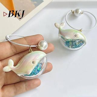 [KJ] Móc khóa cá voi Kawaii Móc khóa túi động vật biển dễ thương Mặt dây chuyền dành cho nam nữ [Mới]