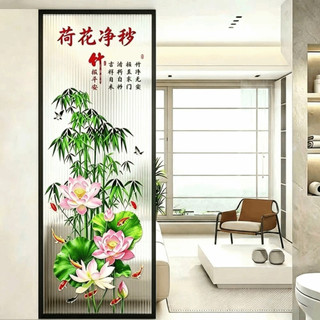 HOBBYIN 2 Miếng Dán Koi Hoa, Miếng Dán Cửa Kính Có Thể Tái Sử Dụng Tĩnh Điện, Bề Mặt Mịn Dễ Dàng Áp Dụng Miếng Dán Trang Trí Không Dính Cho Phòng Tắm Phòng Khách Và Phòng Ngủ