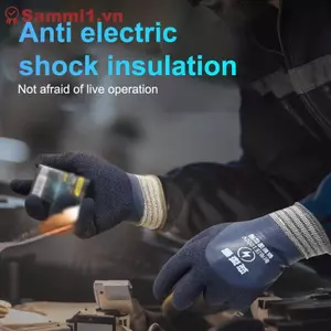 Găng tay an toàn điện cách nhiệt cao su ZK 1000V để bảo trì gia đình & xây dựng VN