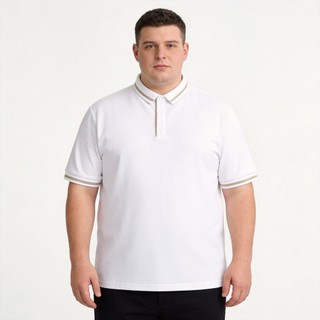 Plus Size 8XL 7XL Nam Công Sở Mùa Hè Áo Polo Màu Trơn Thoáng Khí