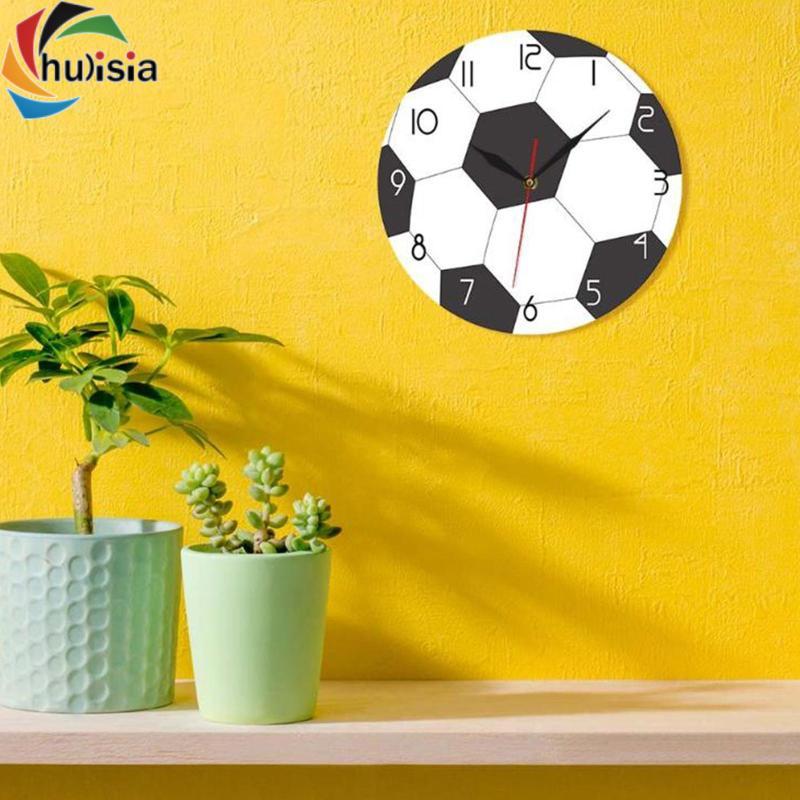 Đồng hồ treo tường chulisia Thiết kế bóng đá Phong trào im lặng để trang trí nội thất Phòng tắm Văn phòng