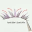 Màu Gradient Cá nhân Lông mi giả 10-12mm Có thể tái sử dụng Lông mi Wispy cho lễ hội âm nhạc sân khấu Cosplay