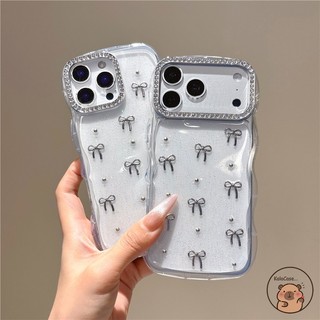 Dành Cho OPPO A6 A6X A6S A6T A6V A6C A6K A6i + A5 A5X A5i A3 A3X A3i A80 A60 A40 A40M Pro Ốp Điện Thoại 3D Stereo Sóng Bạc Nơ Chấm Bi Sáng Bóng Lấp Lánh Vỏ