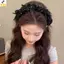 < YEI > Vintage Chấm Bi Nơ Nữ Tóc Vòng Cao Cấp Cranial Top Phong Cách Công Chúa Băng Đô Quấn Tóc Trang Điểm Hàng Ngày Giặt Phụ Kiện Tóc Mới