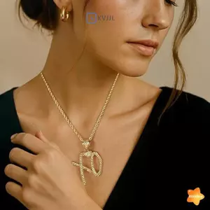 1 Cái Nam Thời Trang Xu Hướng Đường Phố Phụ Kiện Trang Sức Quà Tặng Tinh Tế Bong Bóng Chữ Xo Kẻ Sọc Trắng Zircon Mặt Dây Chuyền Nelace Mới