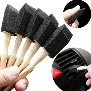 Mới 5 Cái / gói Bàn Chải Làm Sạch Bọt Biển Lỗ Thông Khí Ô Tô Chi Tiết Nội Thất Tự Động Duster, Đa Năng Cửa Thoát Khí Ô Tô Khoảng Cách Loại Bỏ Bụi Dụng Cụ Rửa