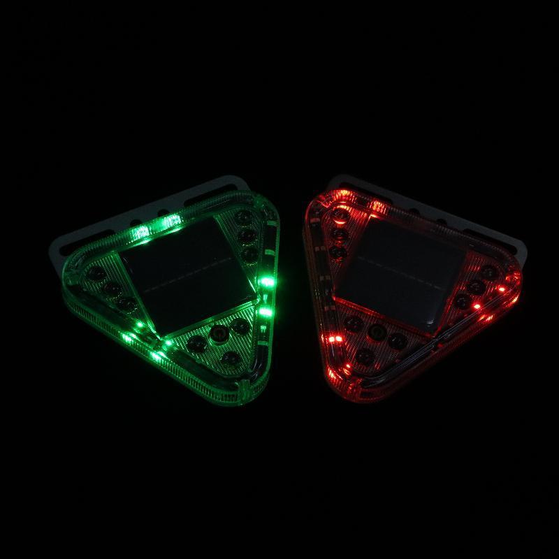 [Hộp lưu trữ] Đèn nhấp nháy đuôi Tru nhiều màu LED Đèn cảnh báo năng lượng mặt trời Chống va chạm Công tắc cảm ứng từ tính Đèn tam giác nhấp nháy không dây Đẹp