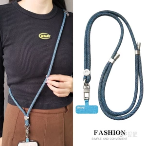 Điện Thoại Di Động Dây Đeo Ngang Dài Phong Cách Có Thể Lưng Mạnh Mẽ Bền Treo Cổ Ngoài Trời Nam Nữ Du Lịch Leo Núi Chống Mất Thả Case