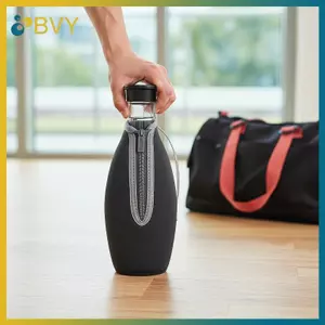 Vỏ bảo vệ chai Soda BVY 1000Ml Vỏ bảo vệ chai Neoprene Tay áo dự tiệc Du lịch Hoạt động ngoài trời Vỏ bảo vệ có dây kéo.