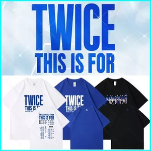 SY3 TWICE Six tour hòa nhạc This Is For T-shirt người hâm mộ hỗ trợ áo ngắn tay YS3