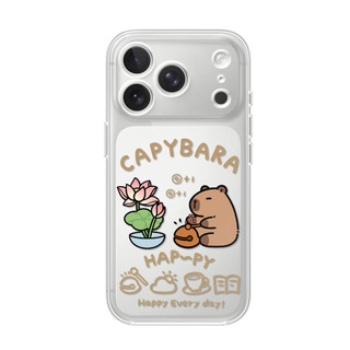 Capybara thảnh thơi ỐP đIệN ThoạI Cho IPhone 17 16PRO 15Plus 14 13 12 11 Promax XR XSMAX ốP Silicon TPU MềM Trong SuốT