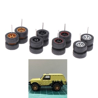 ASDFGER 1 Bộ Lốp xe sửa đổi ô tô điều khiển từ xa, Đường kính 14 * 5.5mm Trung tâm bánh xe sửa đổi bằng nhựa, Trung tâm ô tô hợp kim đúc 1 / 64 chất lượng cao