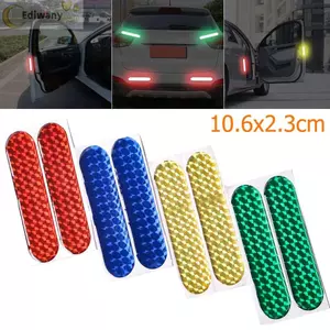 EDIWANY 2 Dải phản quang ô tô Băng cảnh báo Decal đèn ngủ