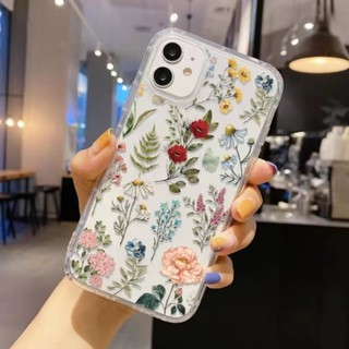 Ốp Lưng Cho OPPO Reno 14F 13F 12F 15F 15 13 12 14 Pro Reno14 F 5G Dâu Hoa Lily Trong Suốt TPU Bảo Vệ Toàn Diện Camera Bảo Vệ Chống Rơi Ốp Lưng Chống Sốc