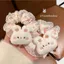 Dễ Thương Kitty Giai Điệu Tóc Dây Tóc Cô Gái Màu Hồng Mũ Đội Đầu Dây Scrunchy Đuôi Ngựa Phụ Kiện Tóc