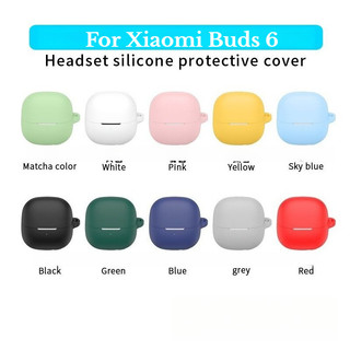 Dành Cho Xiaomi Buds 6 Vỏ Silicon Mềm Phụ Kiện Cho Xiaomi Buds6 Vỏ Tai Nghe Silicon Hộp Tai Nghe Hộp Bảo Vệ