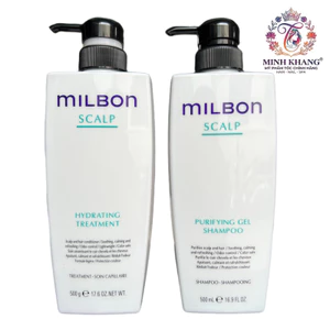 Dầu gội xả Milbon Scalp Purifying giải quyết 5 vấn đề về da đầu 500mlx2 [ MK ]
