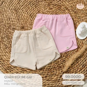 QUẦN ĐÙI BÉ GÁI [ SIÊU MỀM, MÁT, MỊN CO DÃN VÀ THẤM HÚT TỐT] SZ 9/12M-4Y (HQS02)