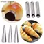 {AKIN} Ống Cannoli Inox Khuôn Nướng Bánh 6 Miếng Có Túi Ống Cho Gia Đình Làm Bánh Ngọt Bộ Món Tráng Miệng {a}