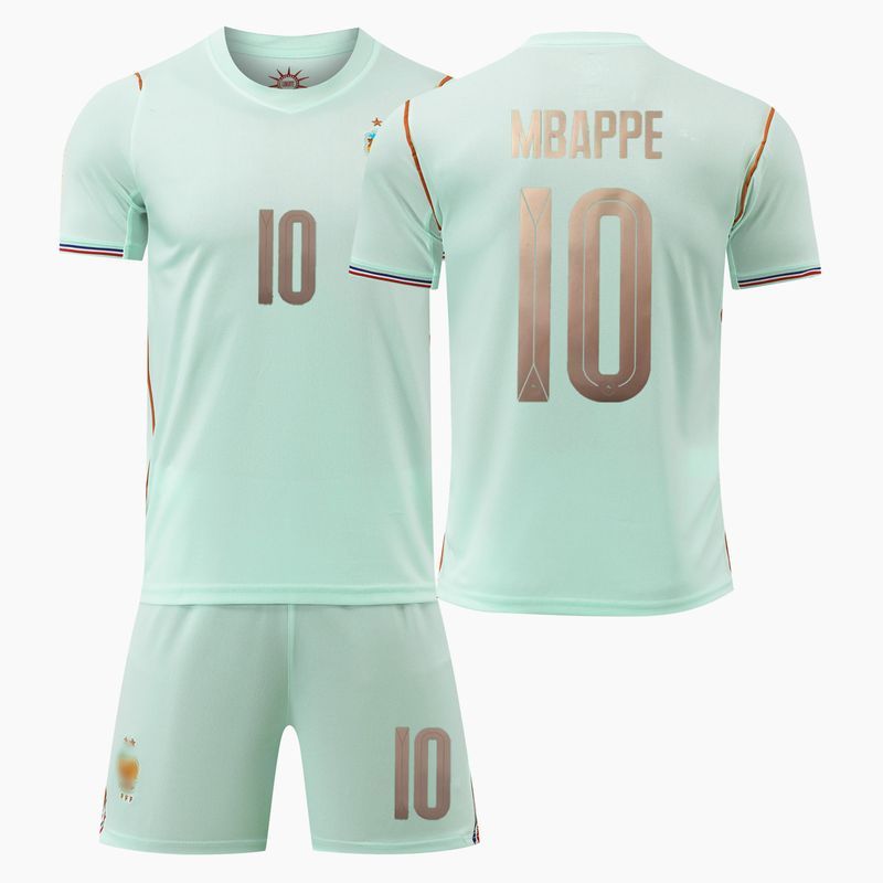 Áo thi đấu đội tuyển Pháp số 10 Mbappe Bộ T-shirt cổ động viên
